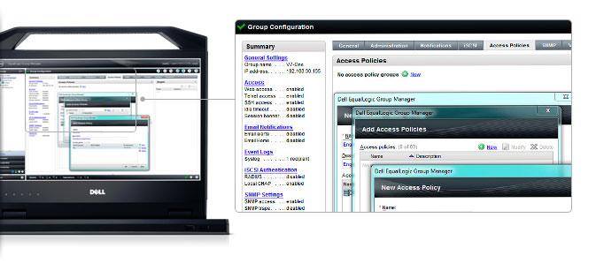 Dell EqualLogic PS6210 سلسله — Advanced software that eases management